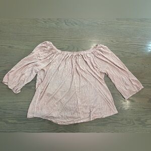 Crosby pink 3/4 sleeve blouse women’s size XL